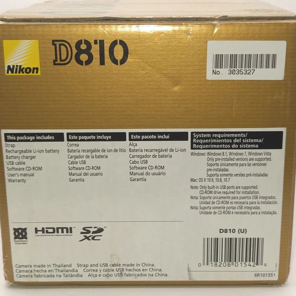 Nikon d810 camera